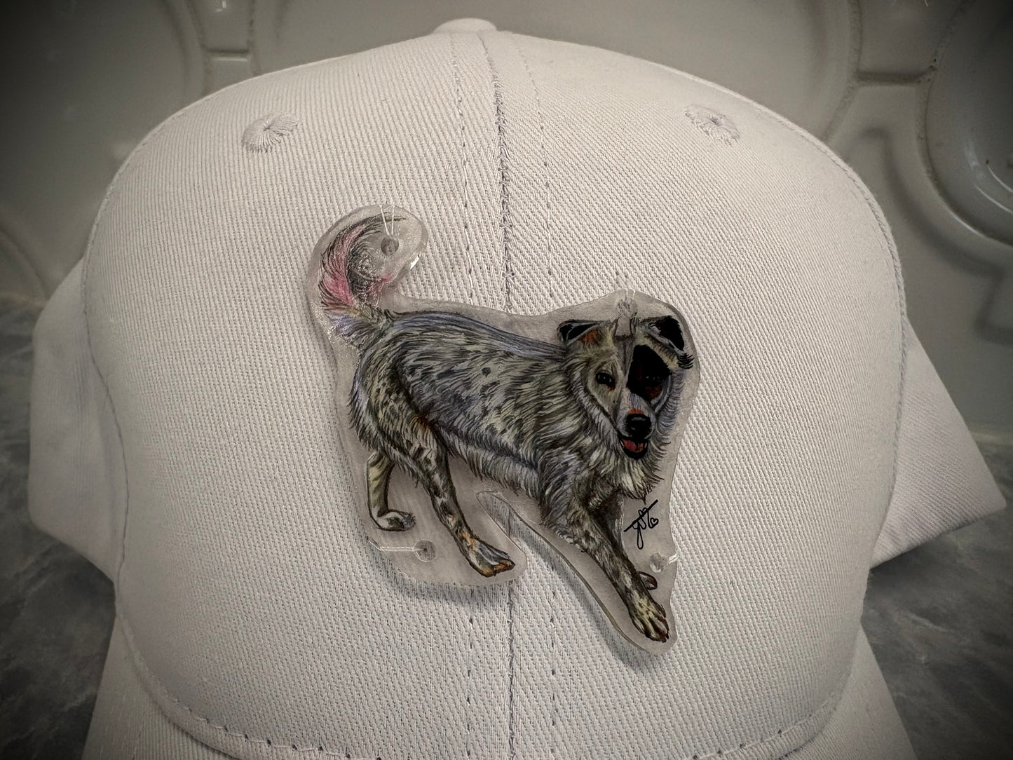 Custom Hand-Drawn Pet Portrait Hats